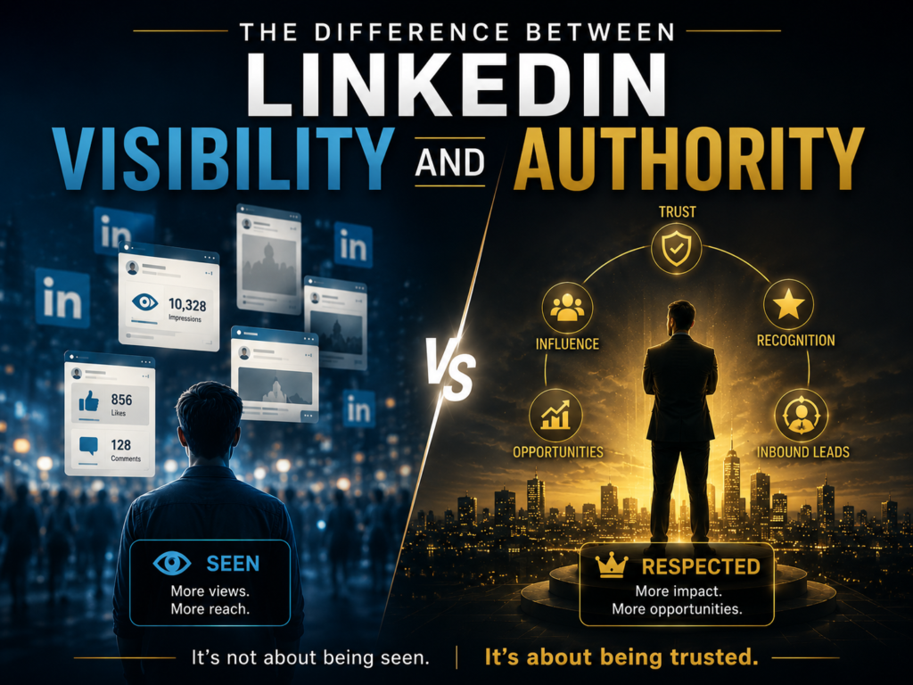 The Difference Between LinkedIn Visibility and LinkedIn Authority