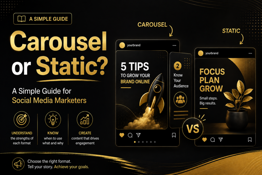  Carousel or Static? A Simple Guide for Social Media Marketers