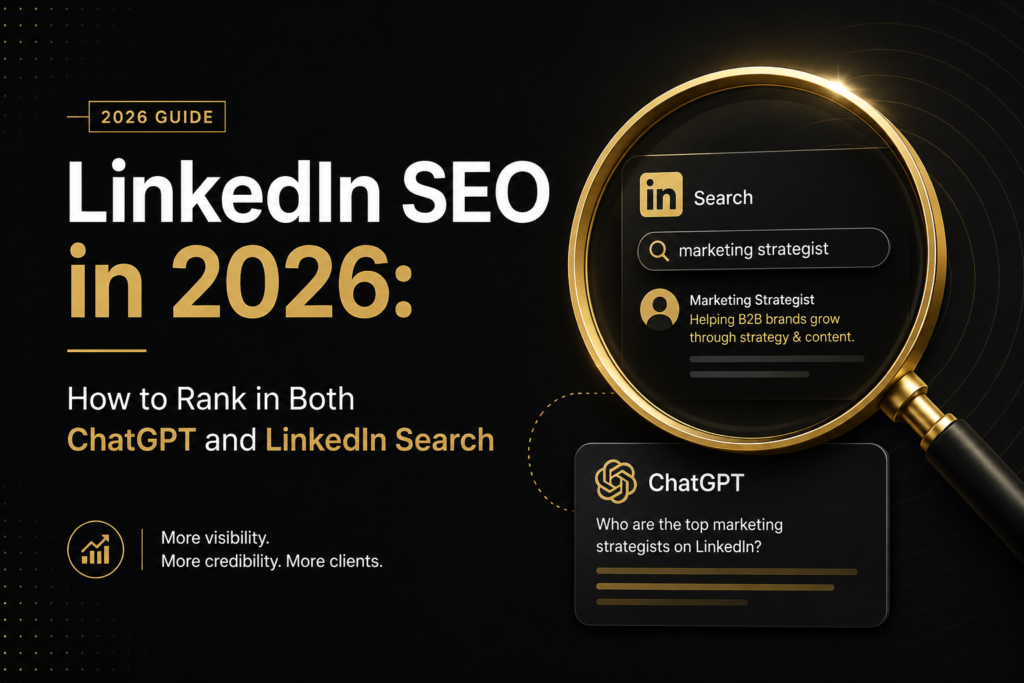 LinkedIn SEO in 2026: How to Rank in Both ChatGPT and LinkedIn Search